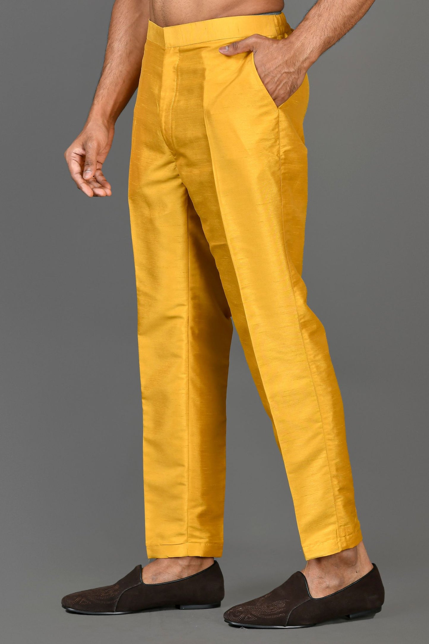Designer Pant In Yellow