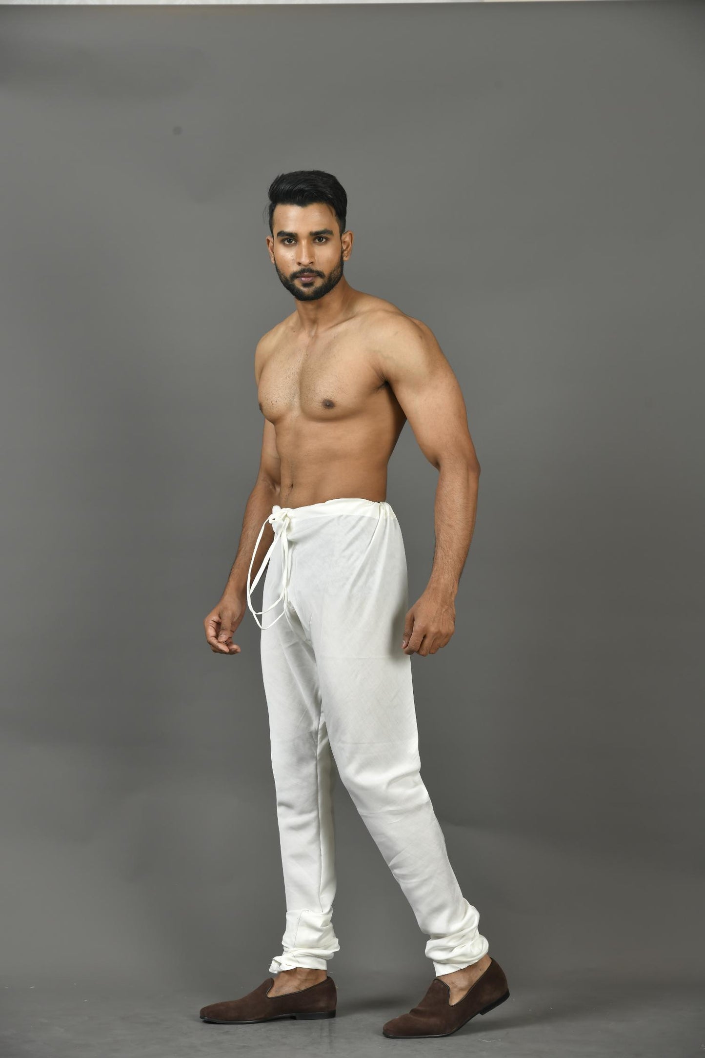 Designer Churidar in White