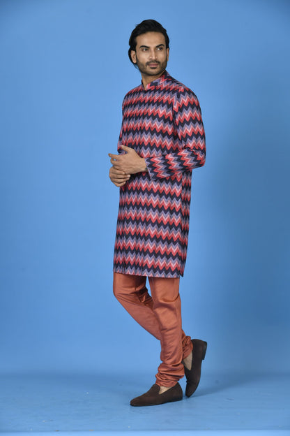 Designer Long Kurta In Black