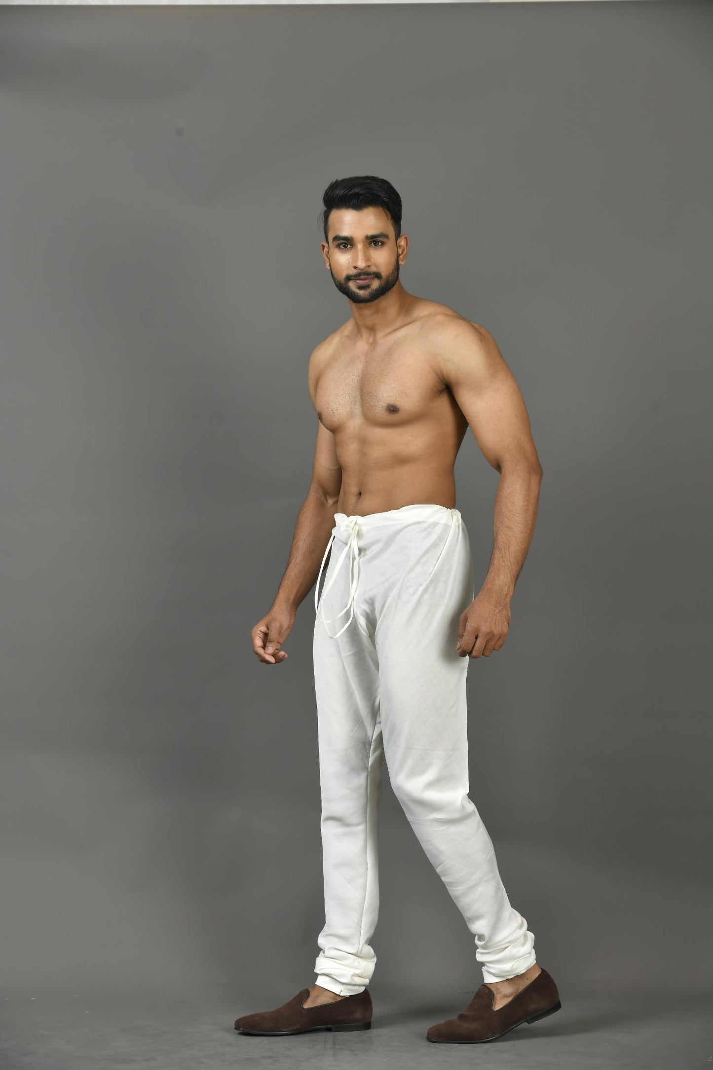 Designer Churidar in White