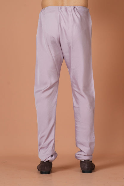 Designer Churidar In Lavender