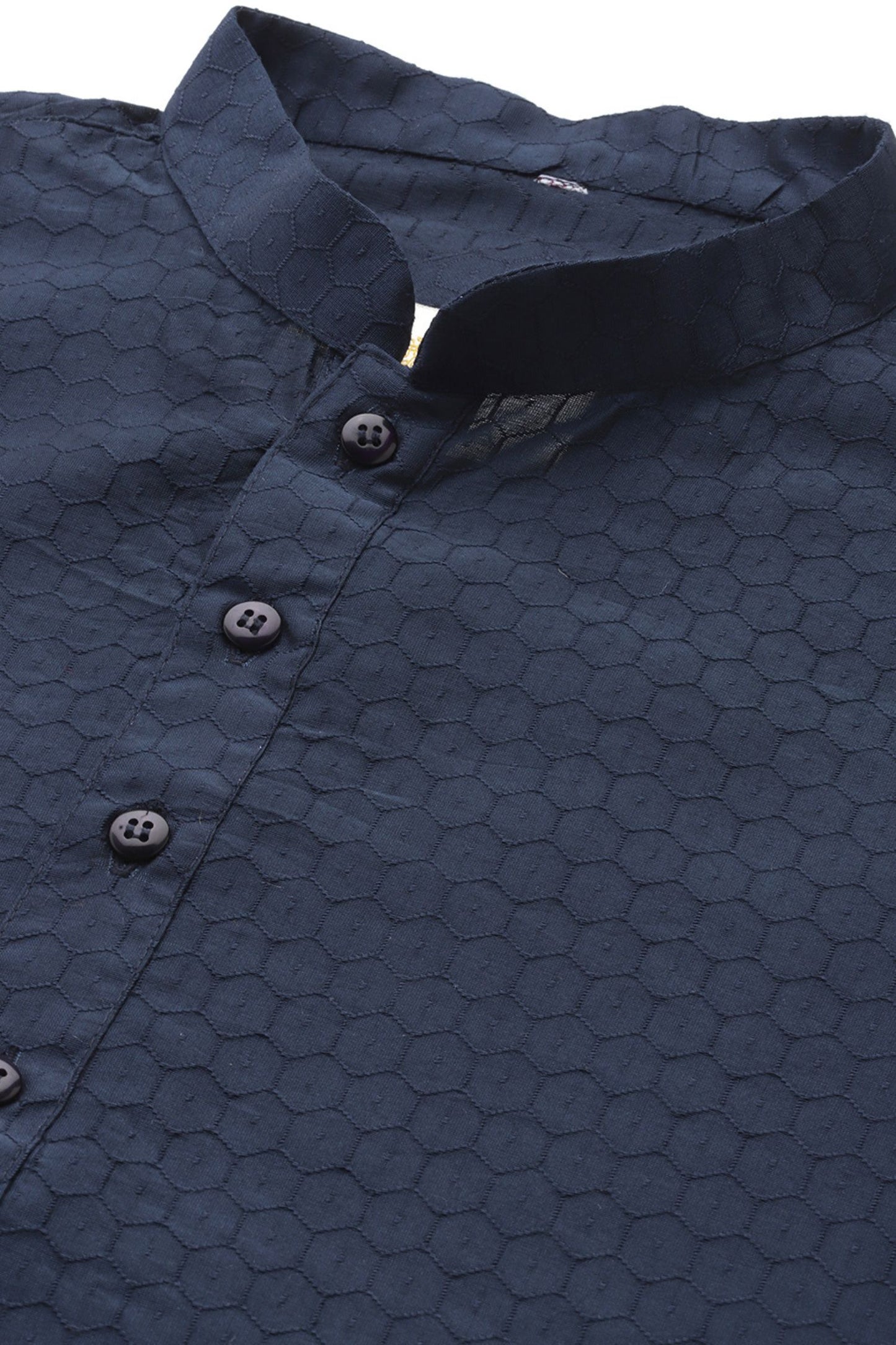 Designer Long Kurta In Dark Blue