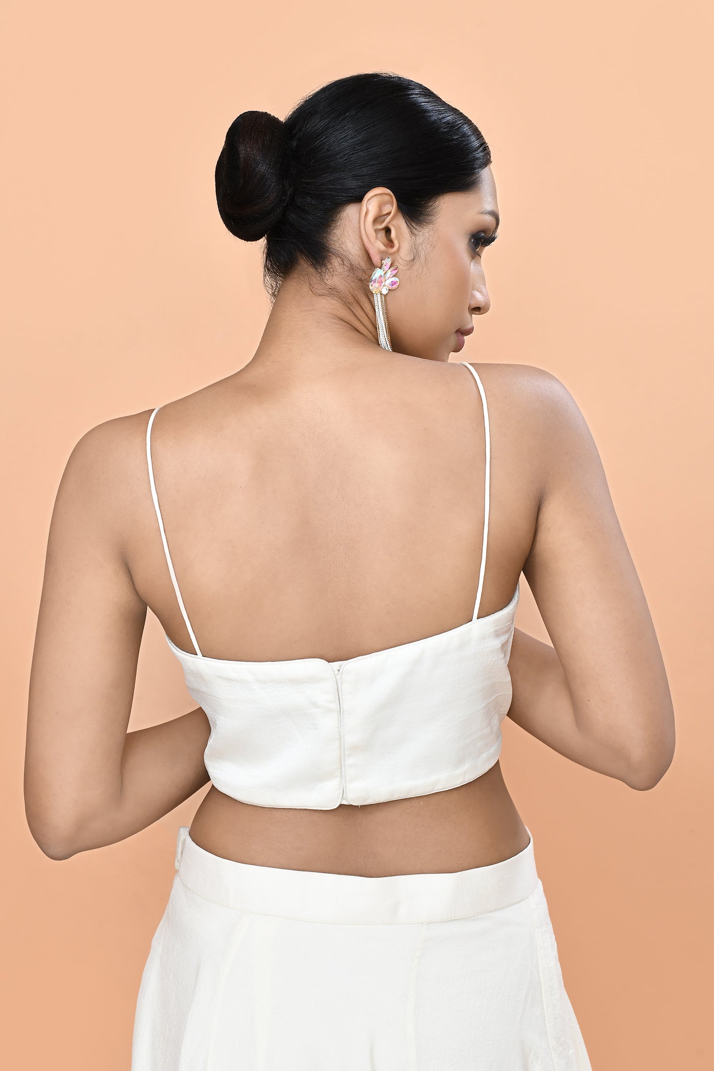 Designer Wear Off White Nova Silk Lehenga Set