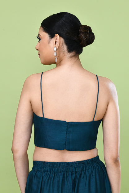 Designer Wear Green Palazzo Set with an Embellished Jacket