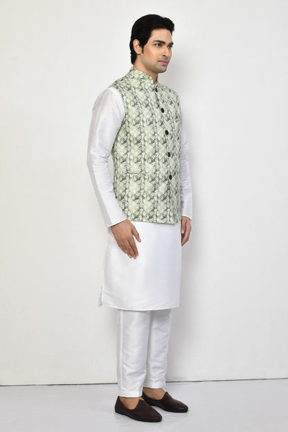 Designer Jacket In Green - Simaaya