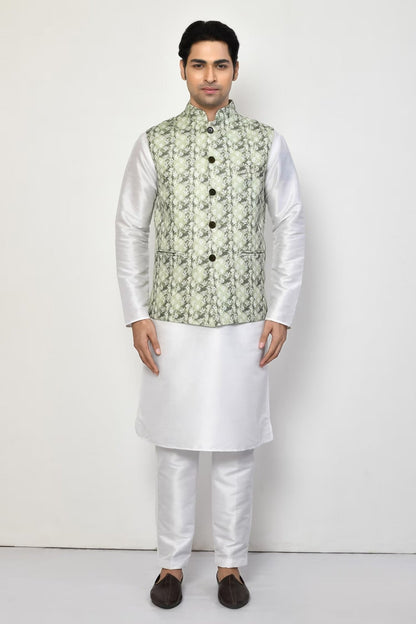 Designer Jacket In Green - Simaaya