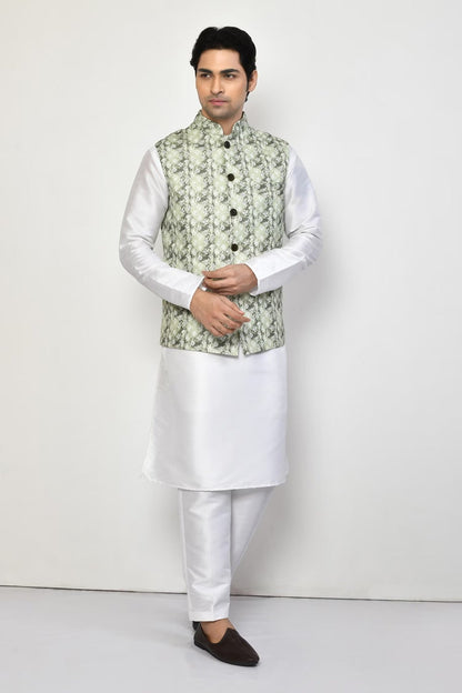 Designer Jacket In Green - Simaaya