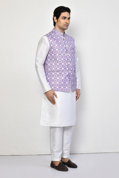 Designer Jacket In Lavender - Simaaya