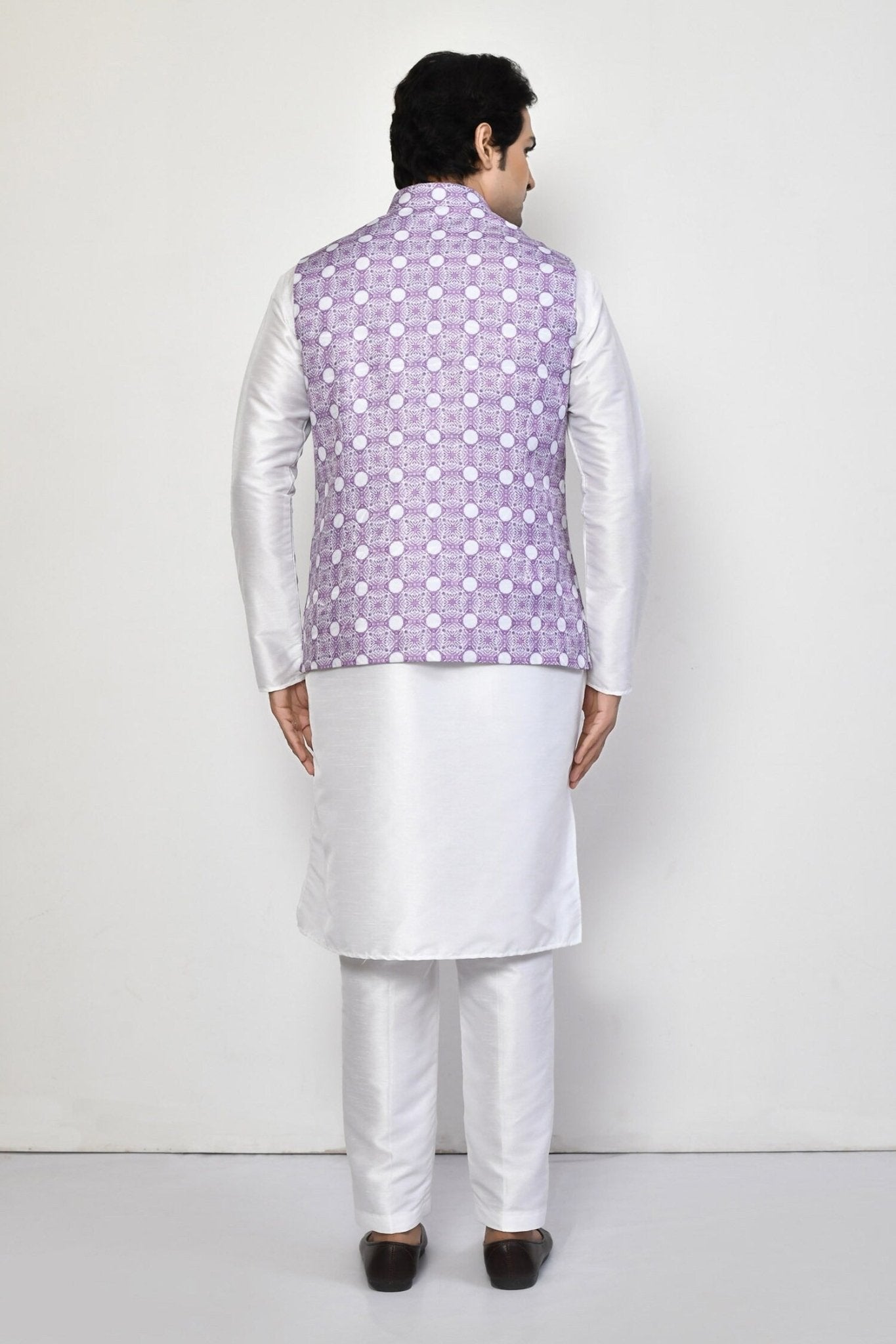 Designer Jacket In Lavender - Simaaya