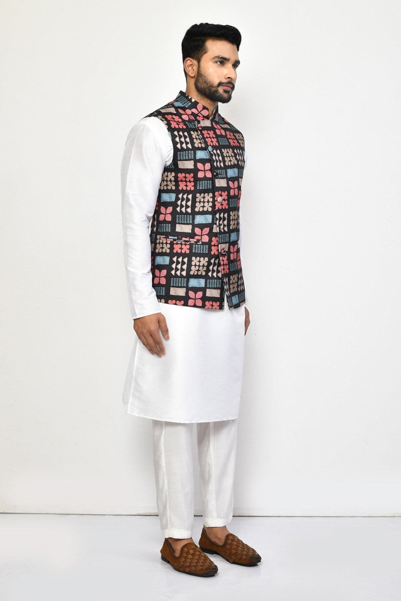 Designer Jacket In Multicolor - Simaaya