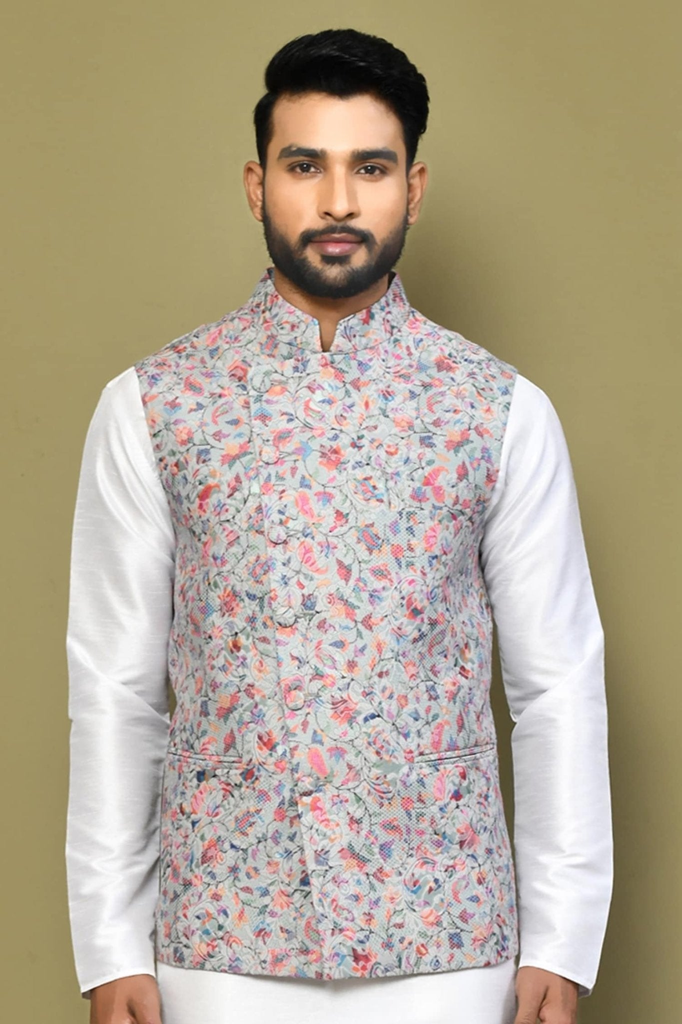 Designer Jacket In Multicolor - Simaaya