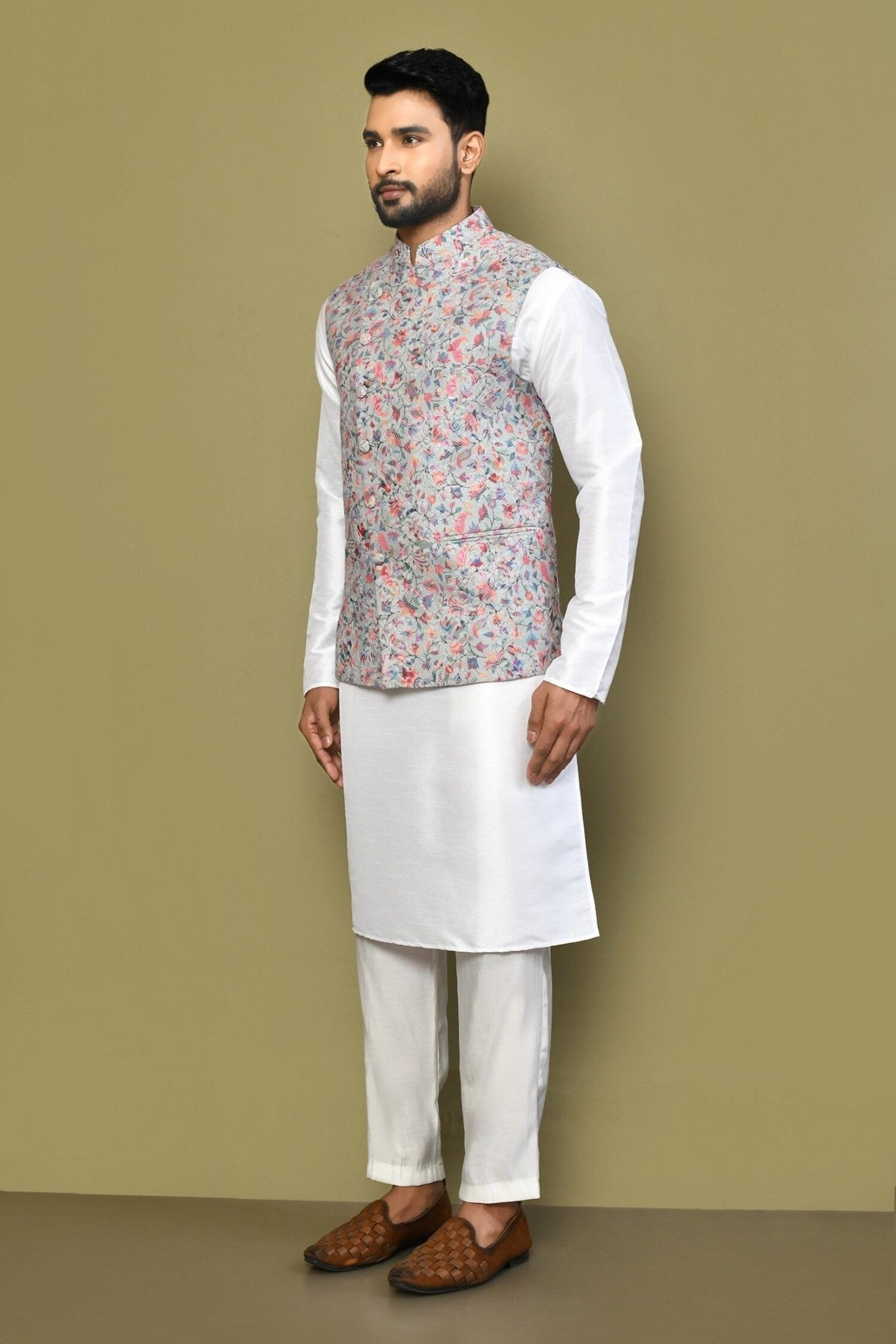 Designer Jacket In Multicolor - Simaaya