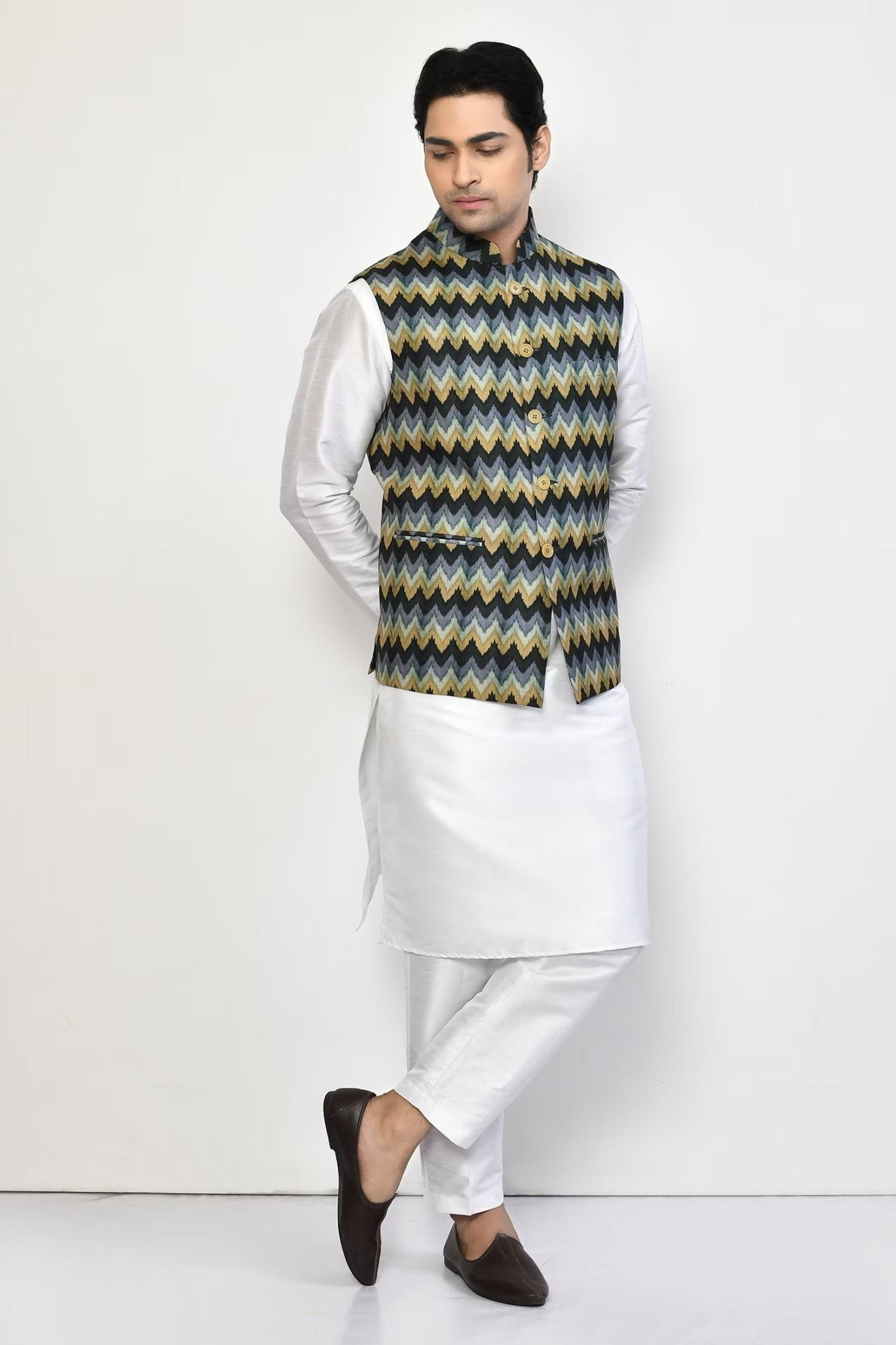 Designer Jacket In Multicolor - Simaaya