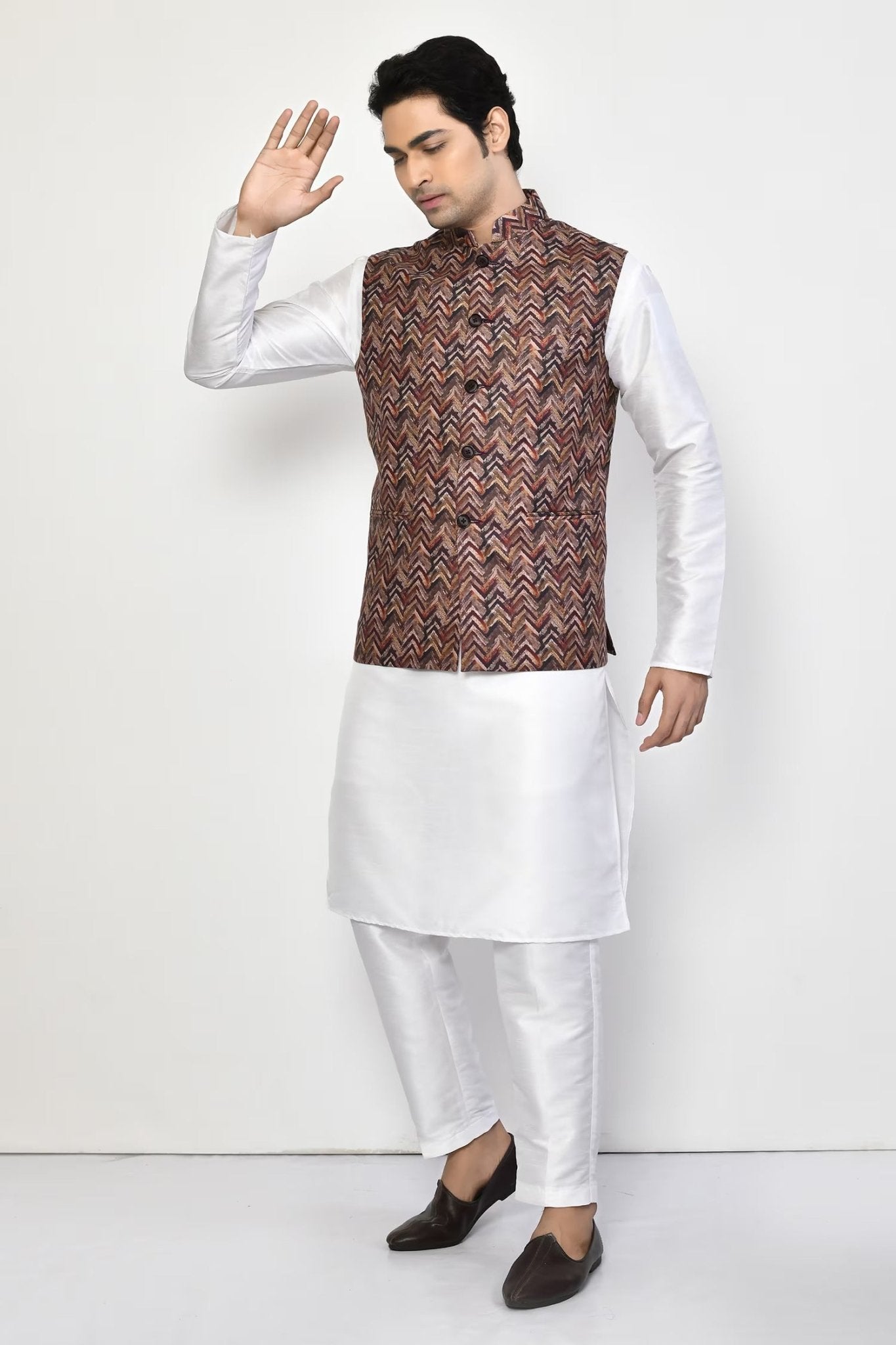 Designer Jacket In Multicolor - Simaaya
