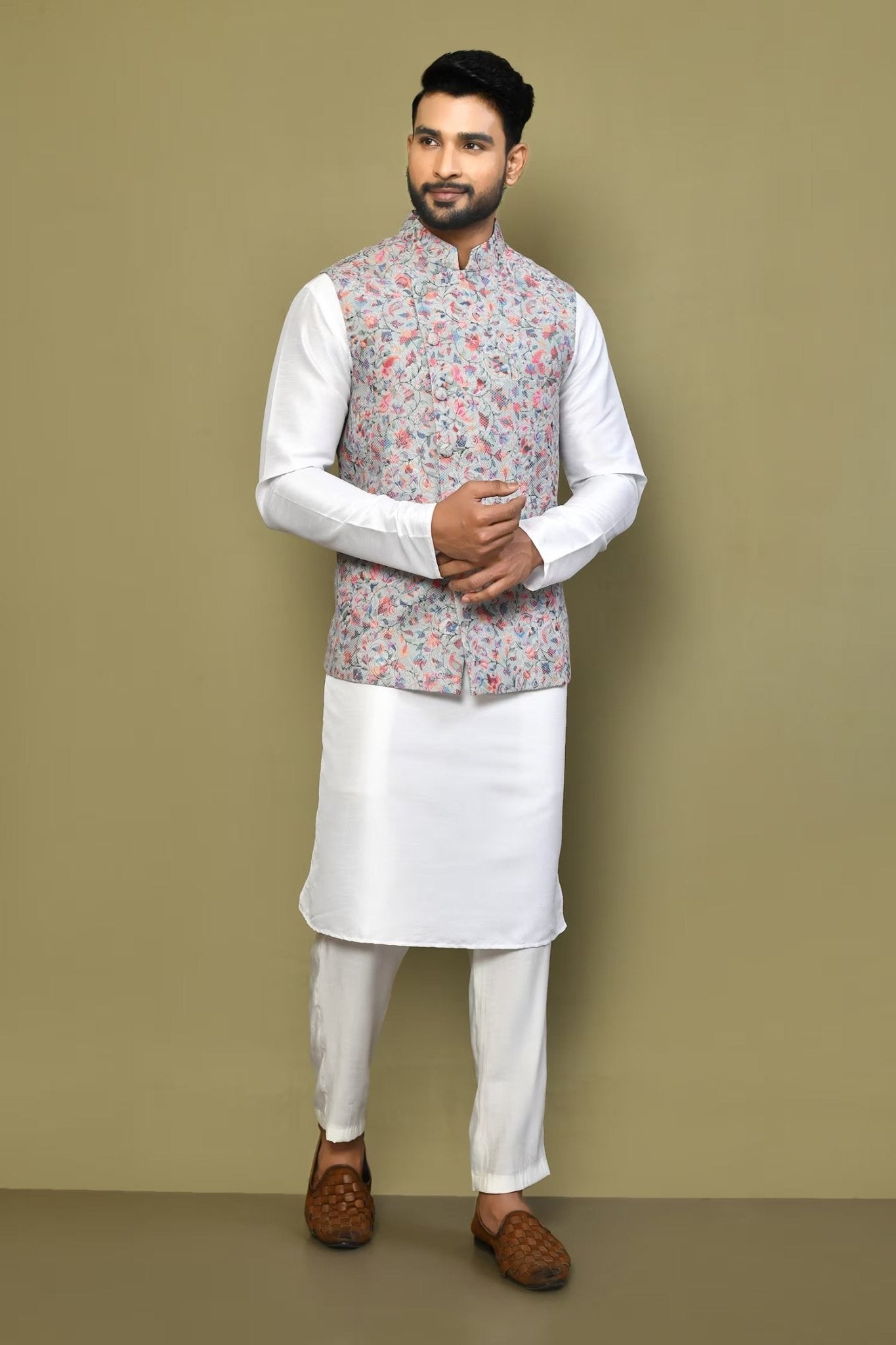 Designer Jacket In Multicolor - Simaaya
