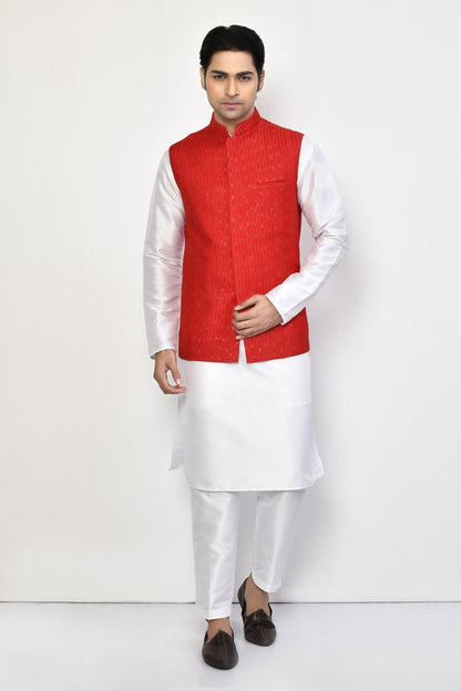 Designer Jacket In Red - Simaaya
