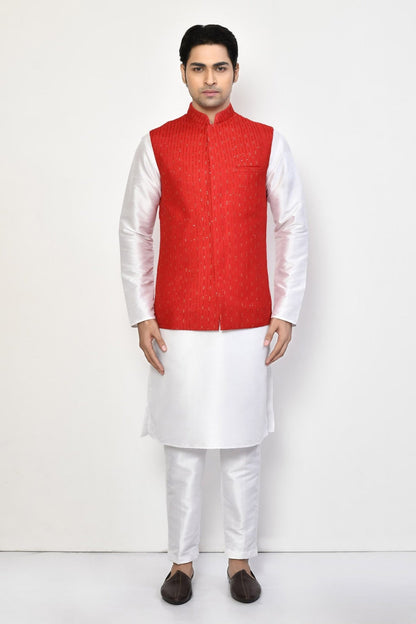 Designer Jacket In Red - Simaaya