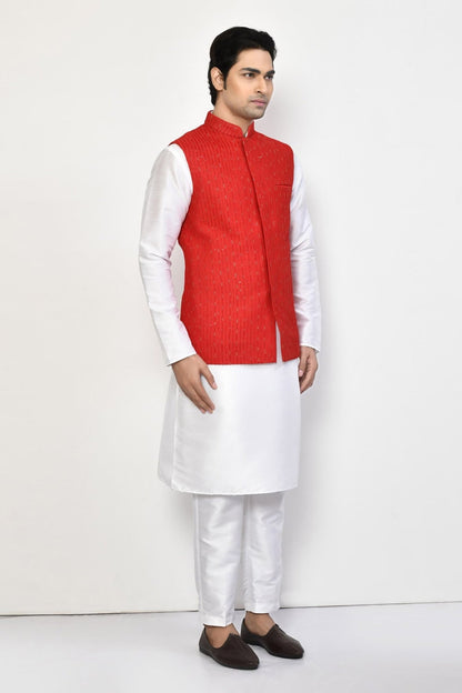 Designer Jacket In Red - Simaaya