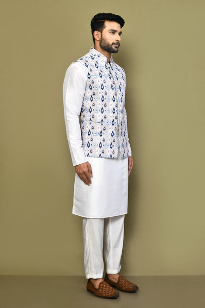 Designer Jacket In White - Simaaya