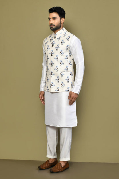 Designer Jacket In White - Simaaya