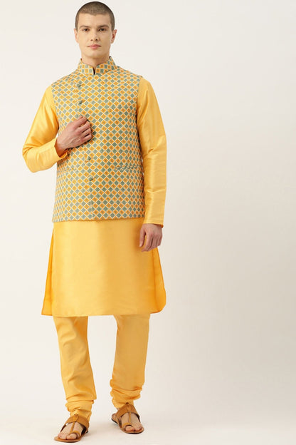 Designer Jacket In Yellow - Simaaya