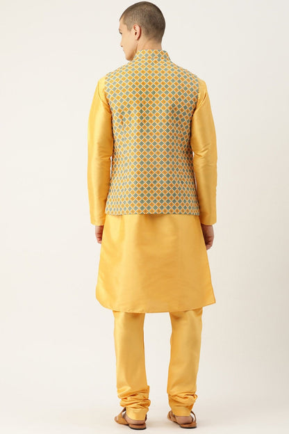 Designer Jacket In Yellow - Simaaya