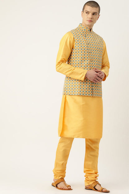 Designer Jacket In Yellow - Simaaya