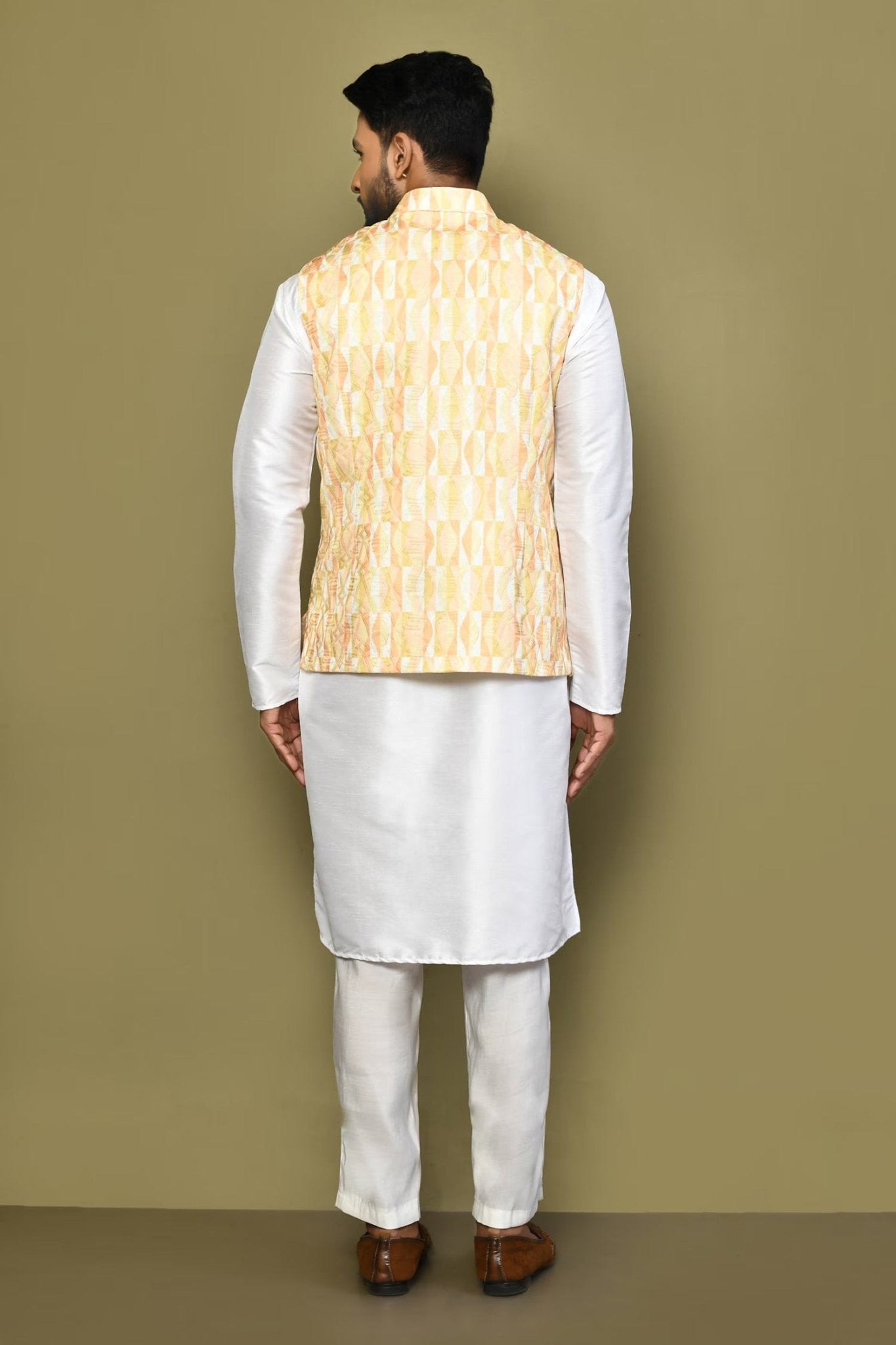 Designer Jacket In Yellow - Simaaya