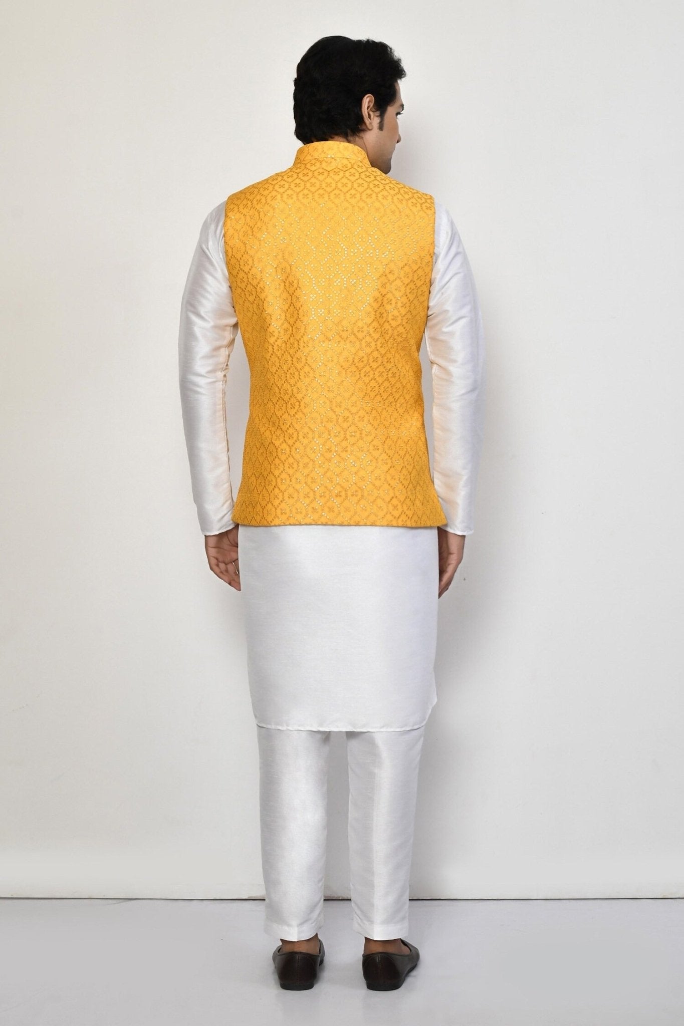 Designer Jacket In Yellow - Simaaya