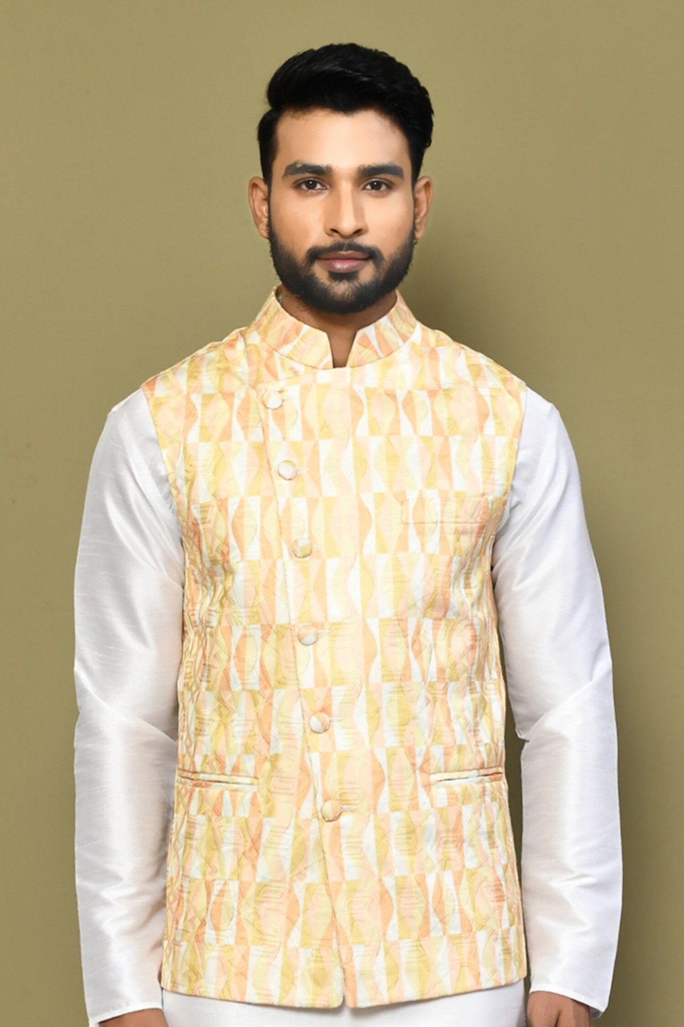 Designer Jacket In Yellow - Simaaya