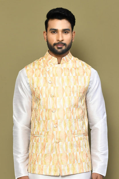 Designer Jacket In Yellow - Simaaya