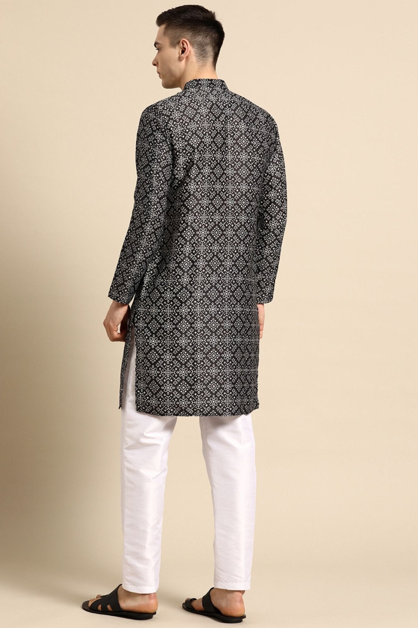 Designer long Kurta Black - Simaaya