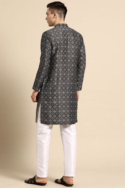 Designer long Kurta Black - Simaaya