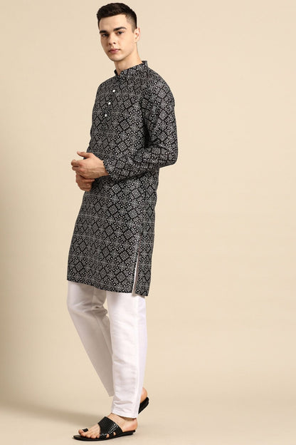 Designer long Kurta Black - Simaaya