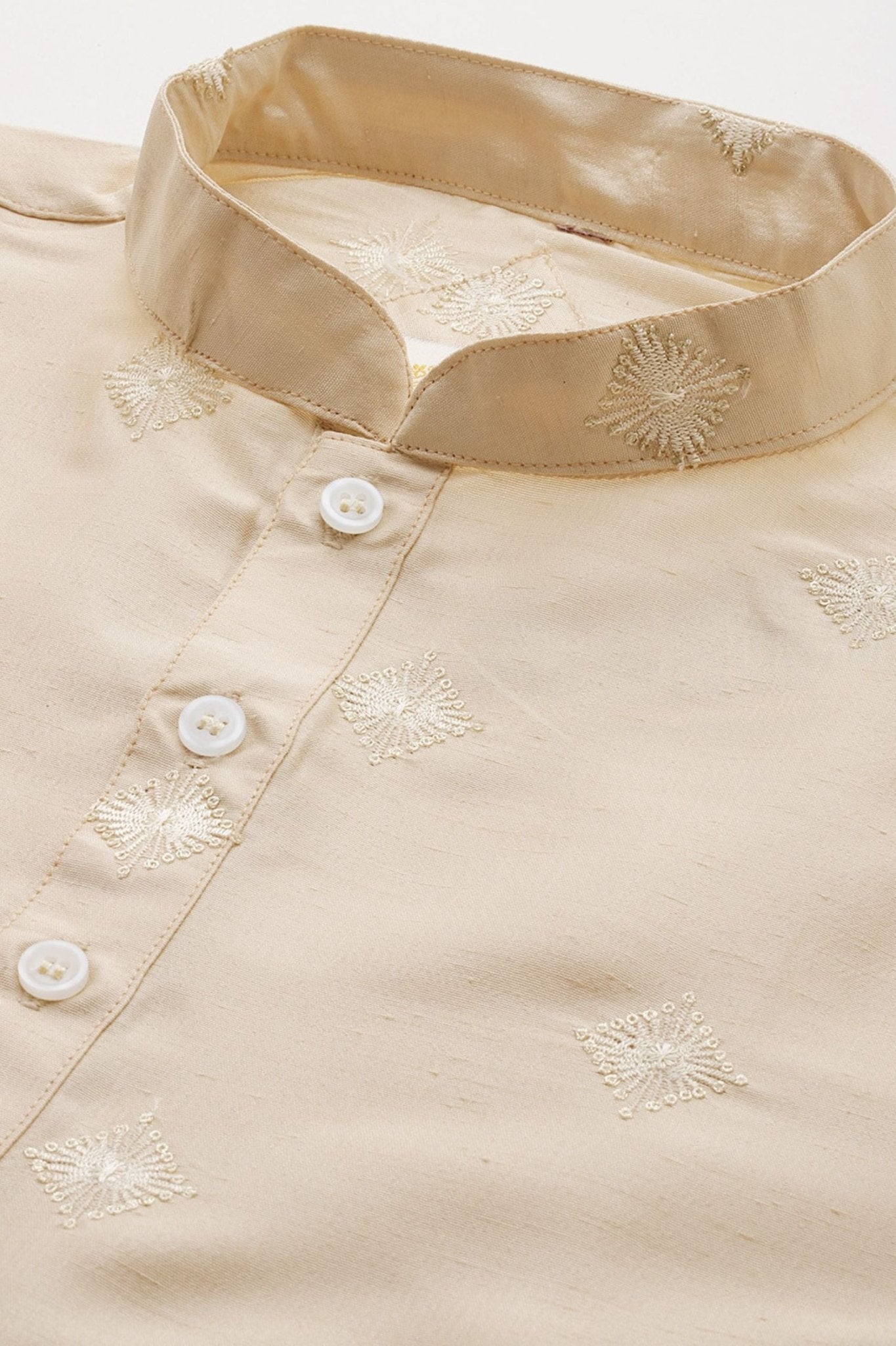 Designer Long Kurta In Cream - Simaaya