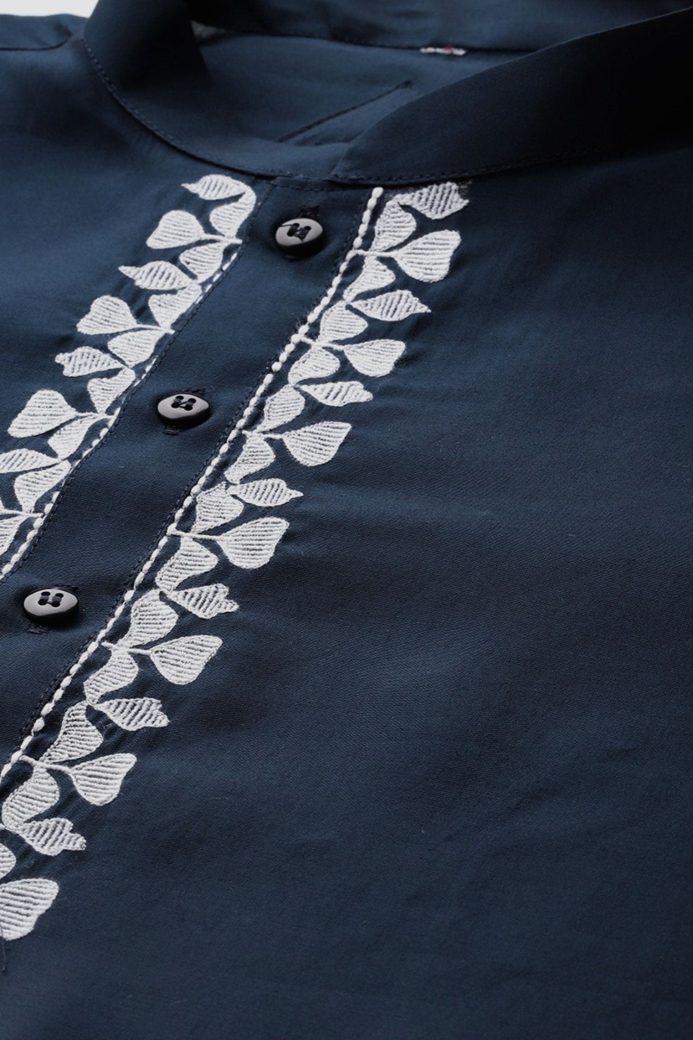 Designer long Kurta In Navy Blue - Simaaya