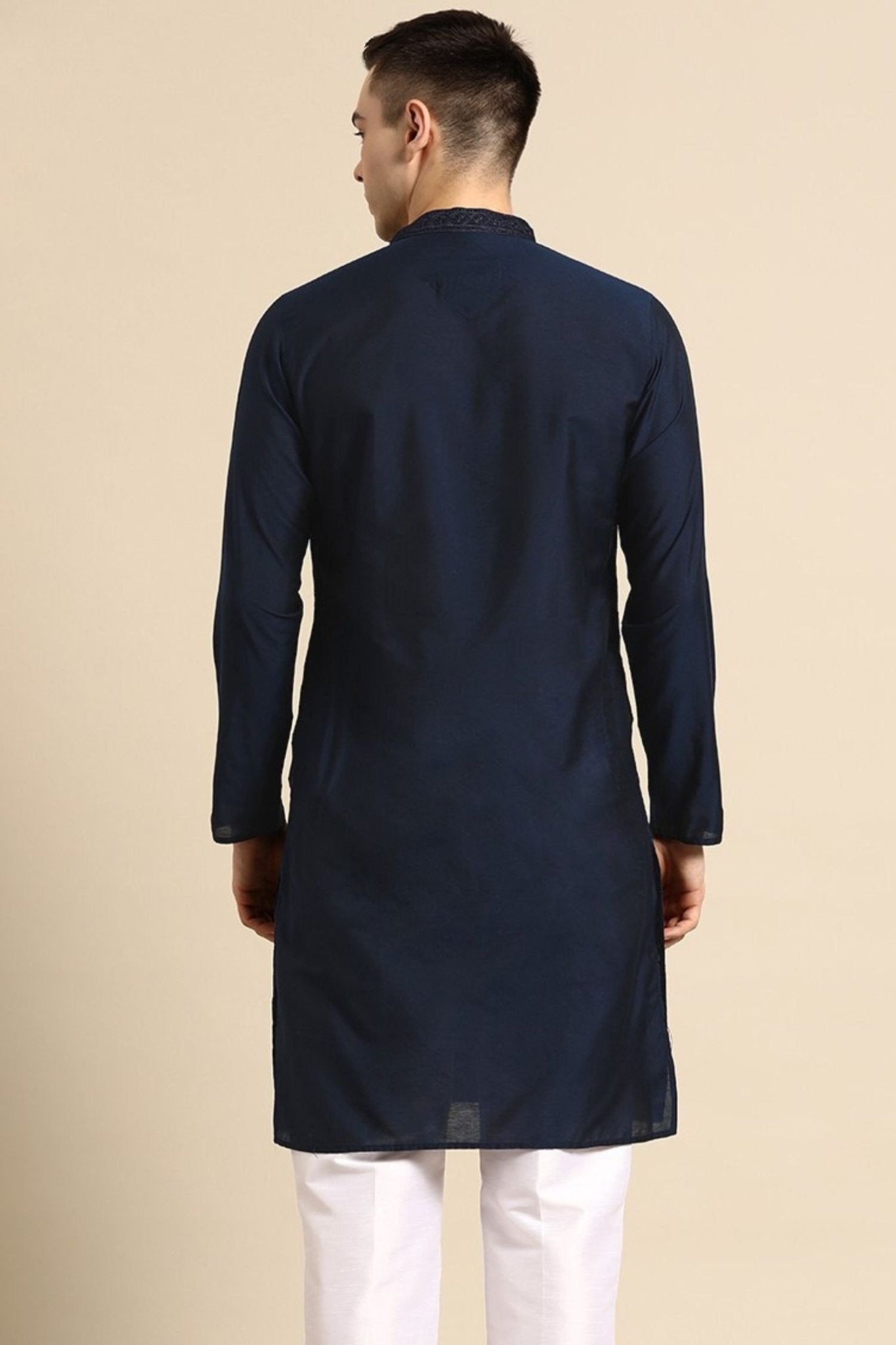 Designer long Kurta In Nay Blue - Simaaya