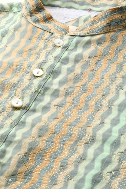 Designer Long Kurta Multicolor - Simaaya