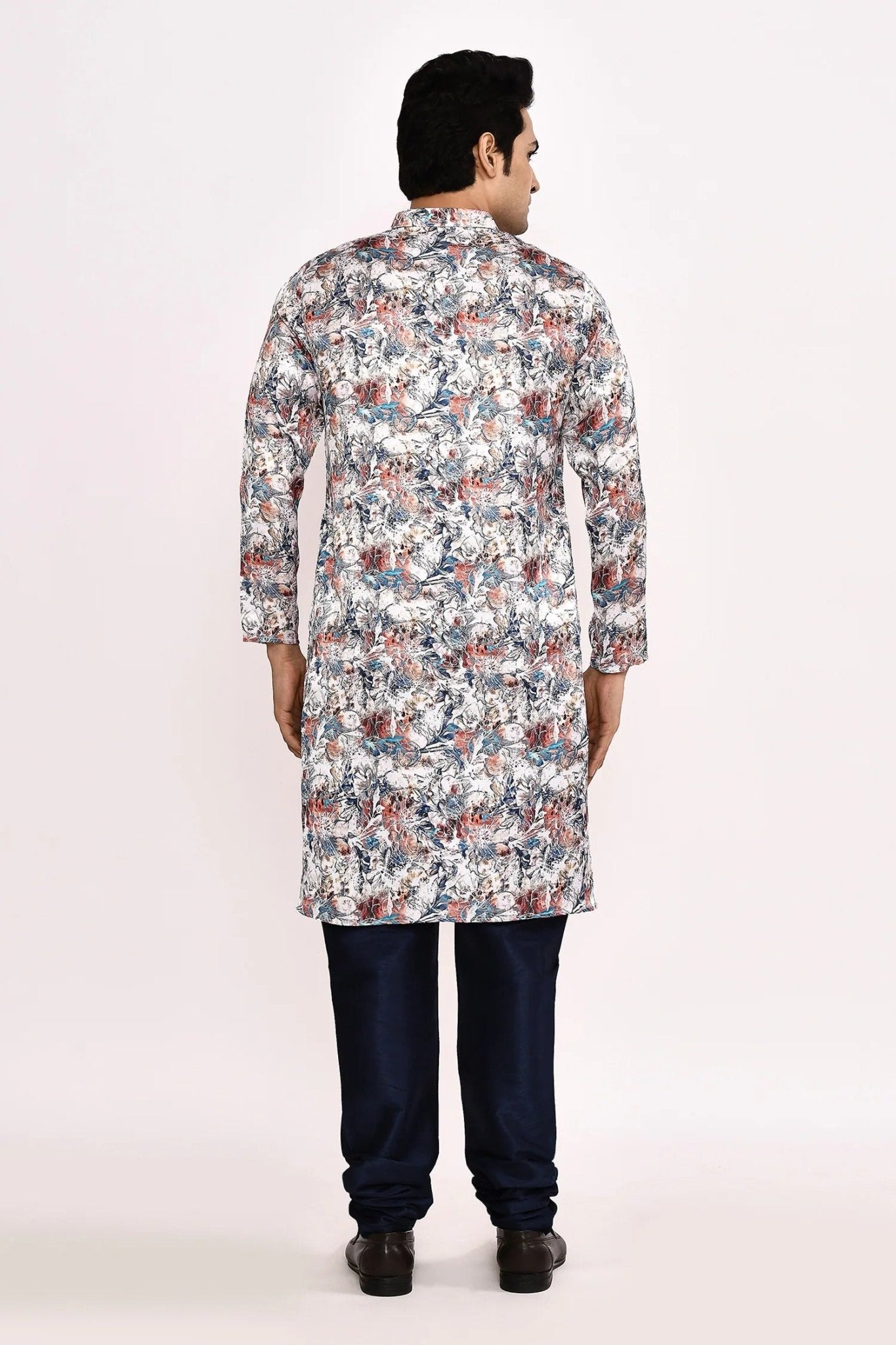 Designer Long Kurta set in Multi color - Simaaya
