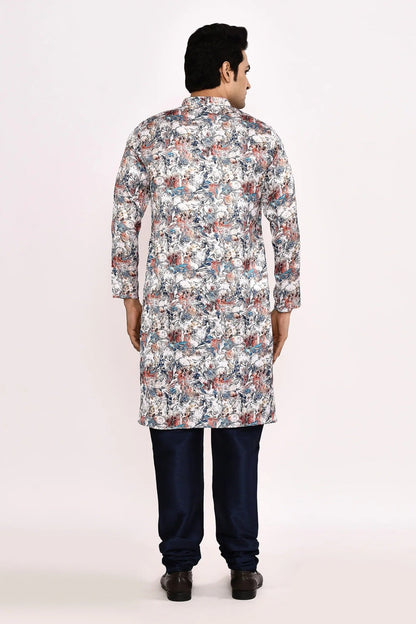 Designer Long Kurta set in Multi color - Simaaya