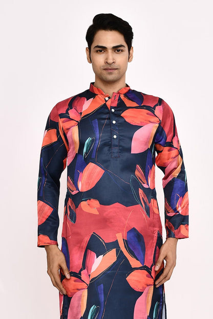 Designer Long Kurta set in Multicolor - Simaaya