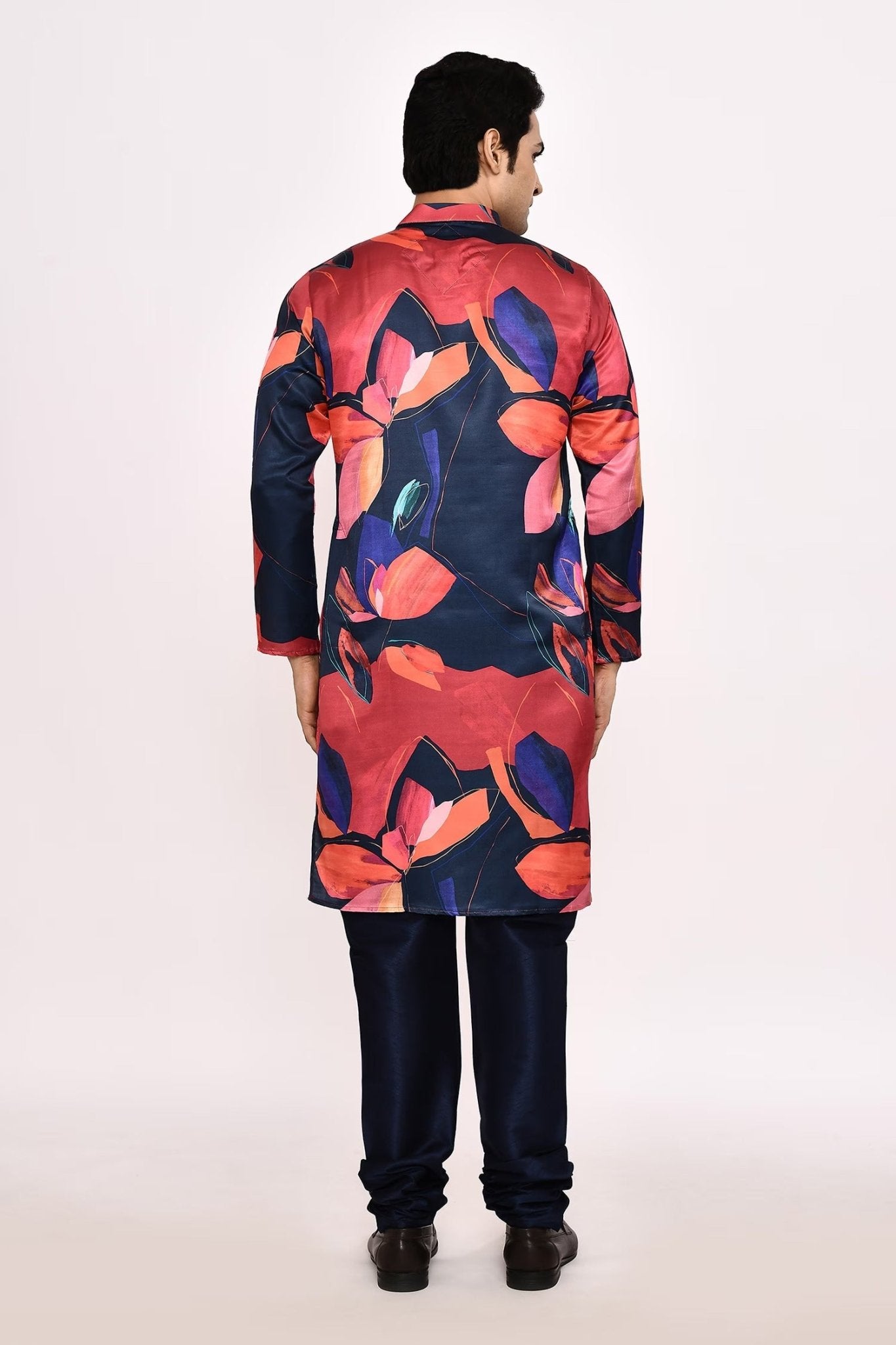 Designer Long Kurta set in Multicolor - Simaaya