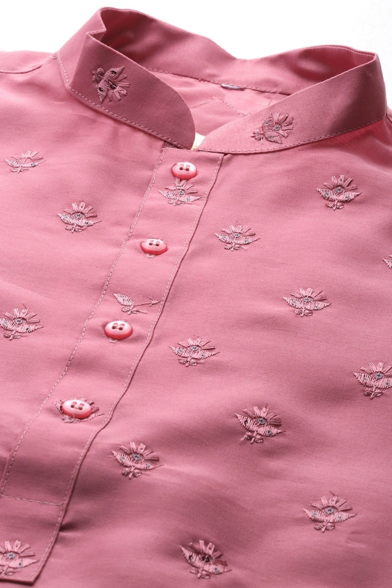 Designer Short Kurta Dusty Pink - Simaaya