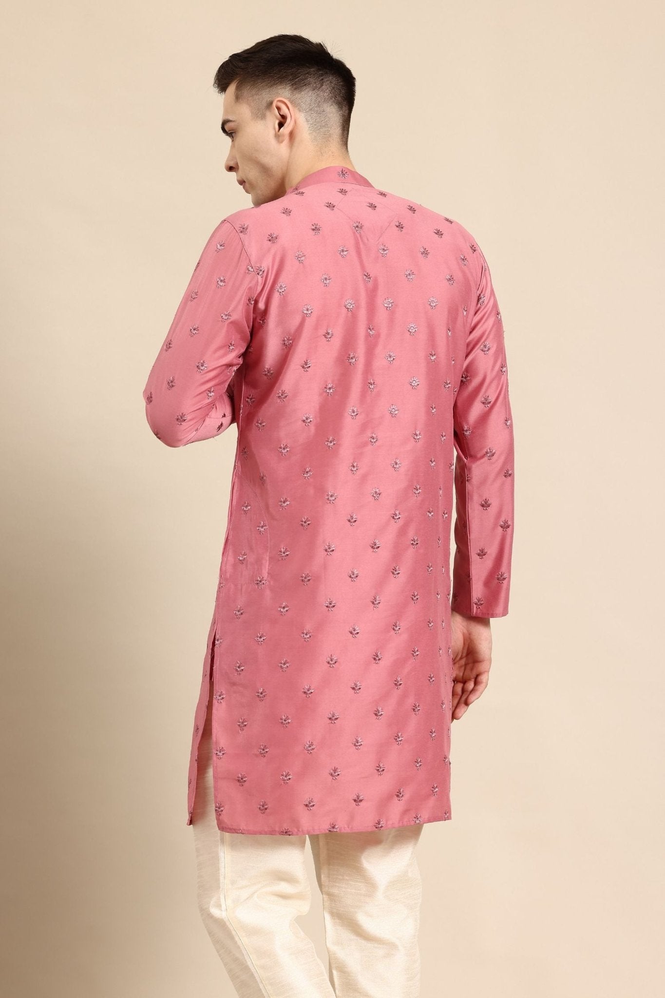 Designer Short Kurta Dusty Pink - Simaaya