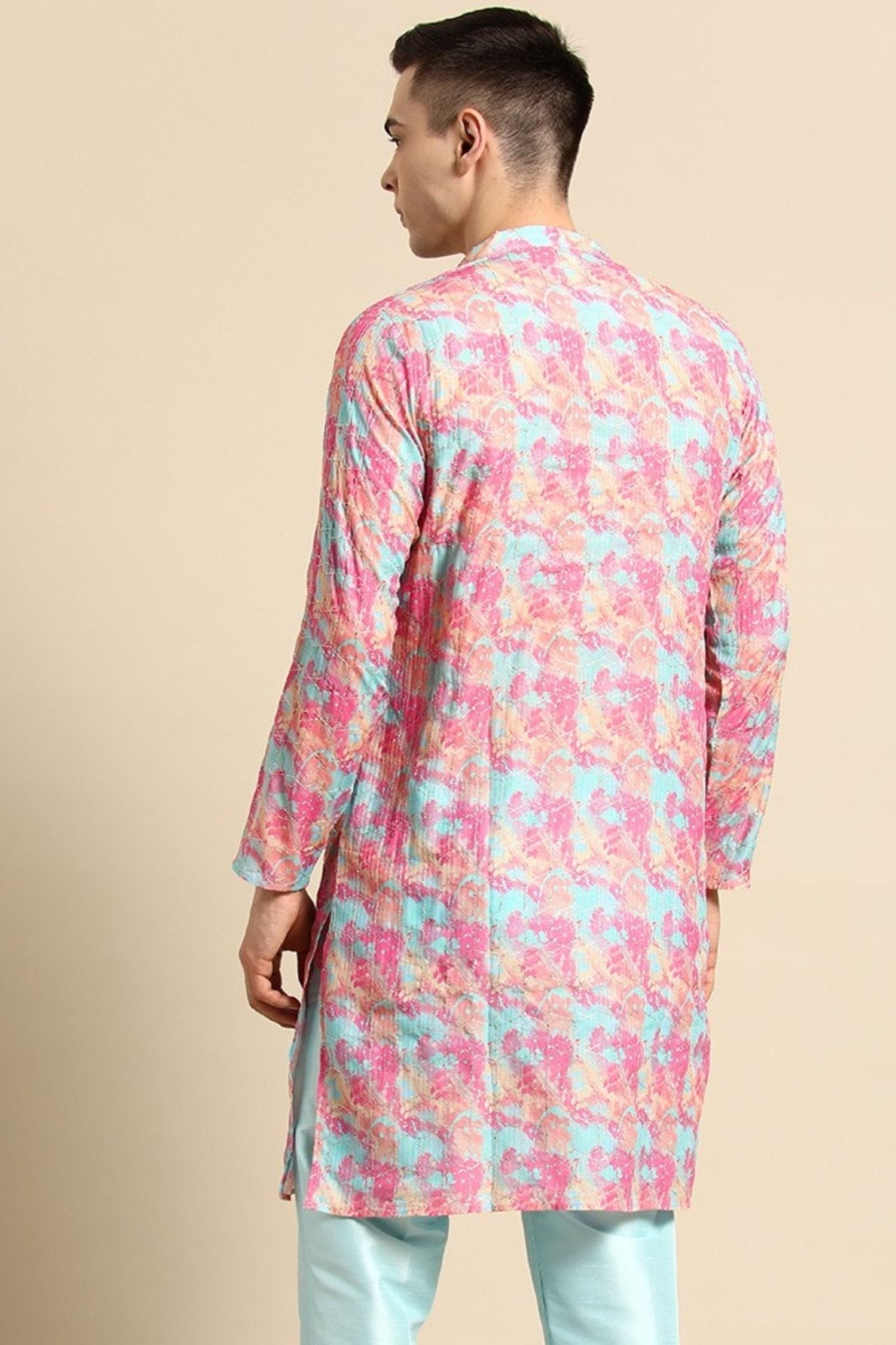 Designer Short Kurta Multicolor - Simaaya