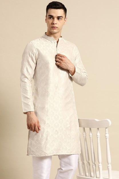 Designer Short Kurta Off white - Simaaya