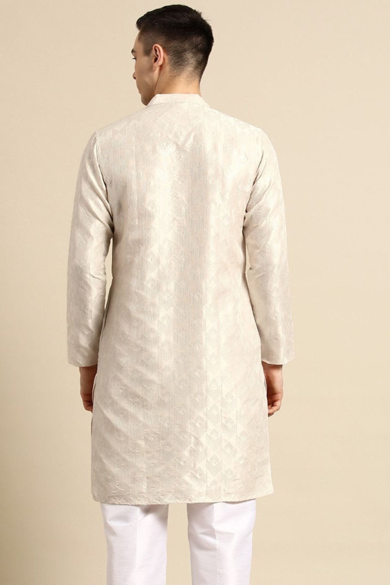 Designer Short Kurta Off white - Simaaya