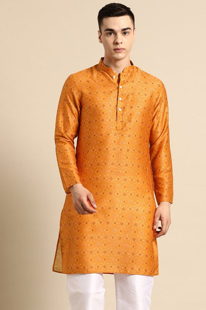 Designer Short Kurta Orange - Simaaya