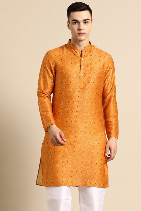 Designer Short Kurta Orange - Simaaya
