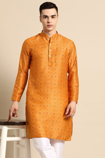 Designer Short Kurta Orange - Simaaya